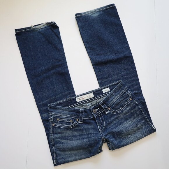 BKE Denim Jeans STELLA 26 R 26 x 31.5 Low Rise Boot Flare - Picture 1 of 9